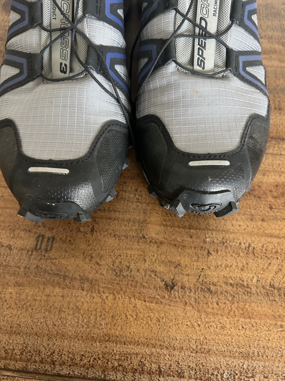 Salomon Men's Trail Running Shoes - Gray with Blue Accents - Picture 6 of 6